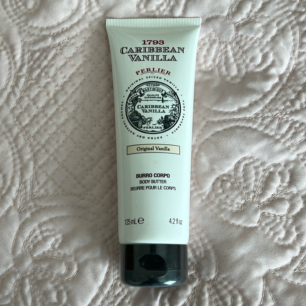 PERLIER Caribbean Vanilla original Body Butter 4.2 oz 125 ml Brand New & Sealed